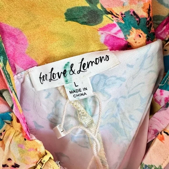 For Love And Lemons Floral High Low Dress - Picture 8 of 10